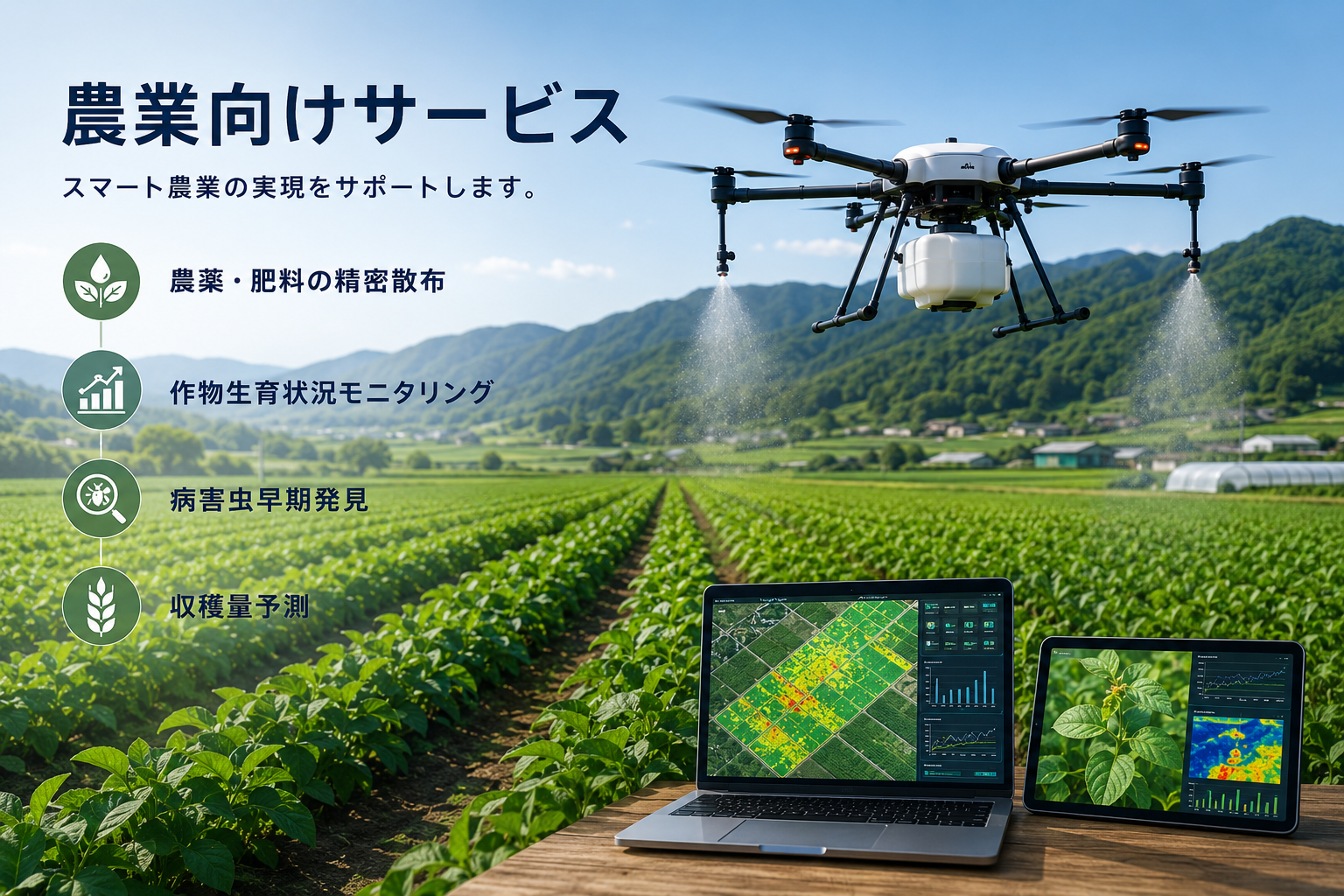 農業向けドローンサービス